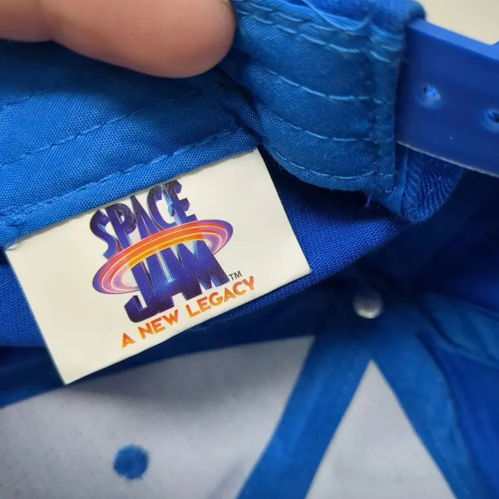 Space Jam A New Legacy Snapback Blue Gray One Size HBO Max AT&T Flat Promo Hat